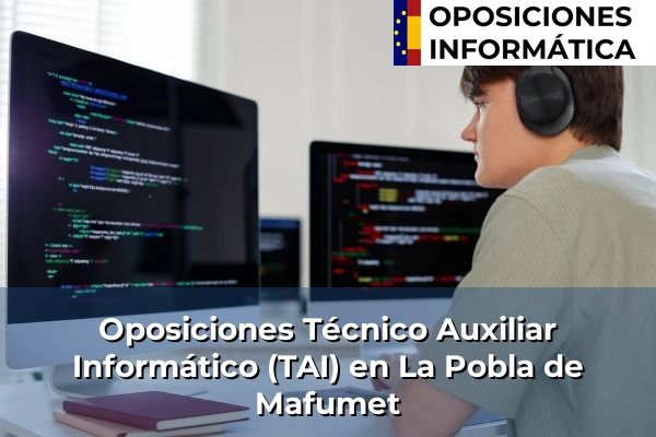 Oposiciones Técnico Auxiliar Informático (TAI) en Botarell 110 Oposiciones Técnico Auxiliar Informático (TAI) en La Pobla de Mafumet