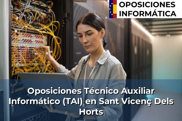 Oposiciones Técnico Auxiliar Informático (TAI) en Botarell 200 Oposiciones Técnico Auxiliar Informático (TAI) en Sant Vicenç Dels Horts